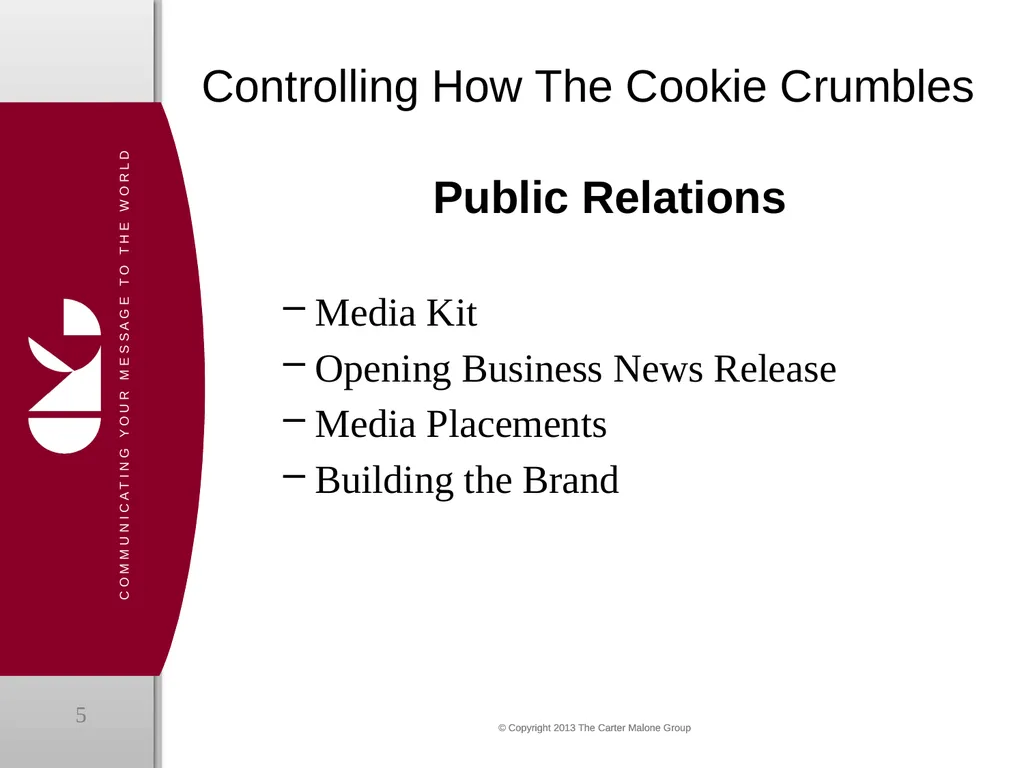 The Carter Malone Group, LLC Controlling How the - slide 5 of 12