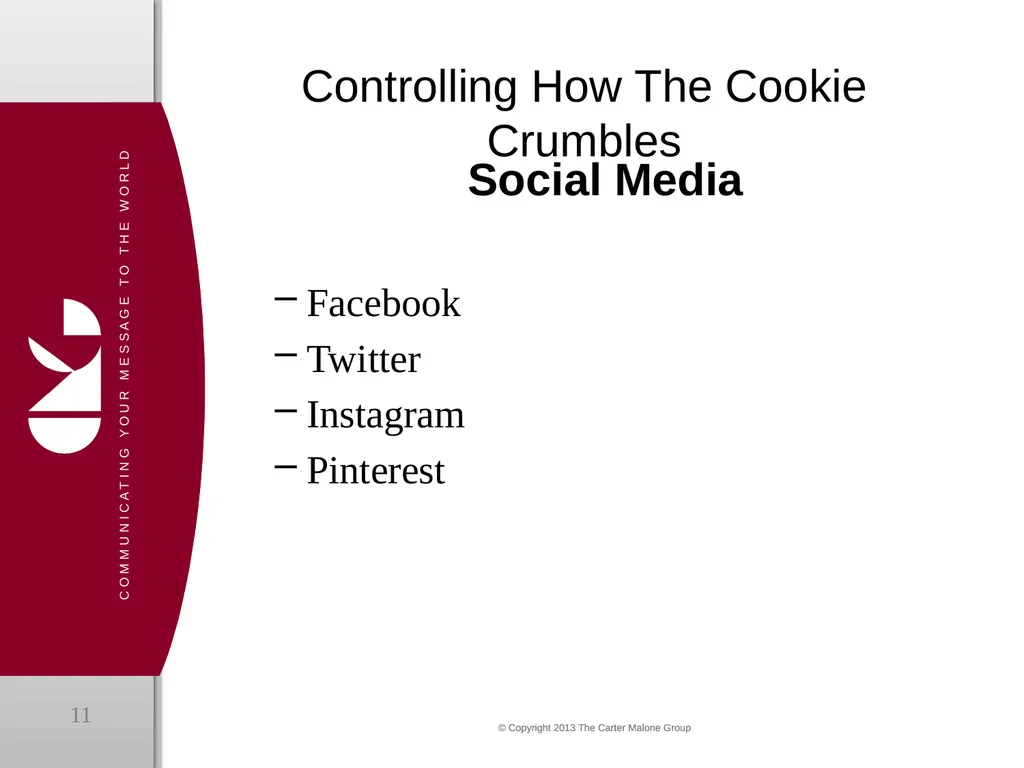 The Carter Malone Group, LLC Controlling How the - slide 11 of 12