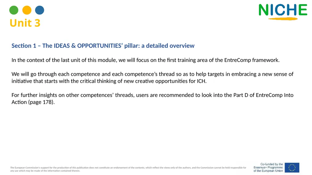 The EntreComp Framework for Intangible Heritage - slide 20 of 39
