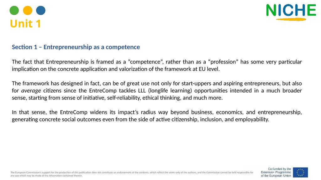 The EntreComp Framework for Intangible Heritage - slide 5 of 39