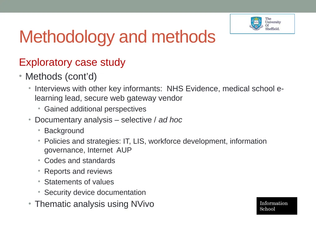 Social media applications within the NHS: role and - slide 10 of 23