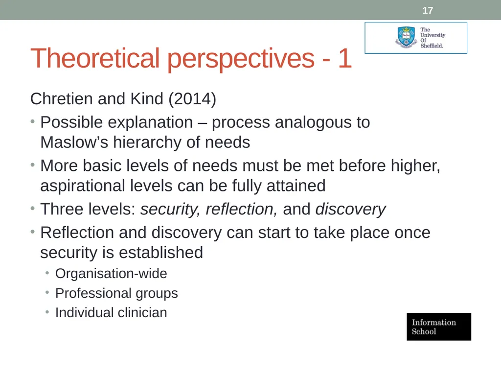 Social media applications within the NHS: role and - slide 17 of 23