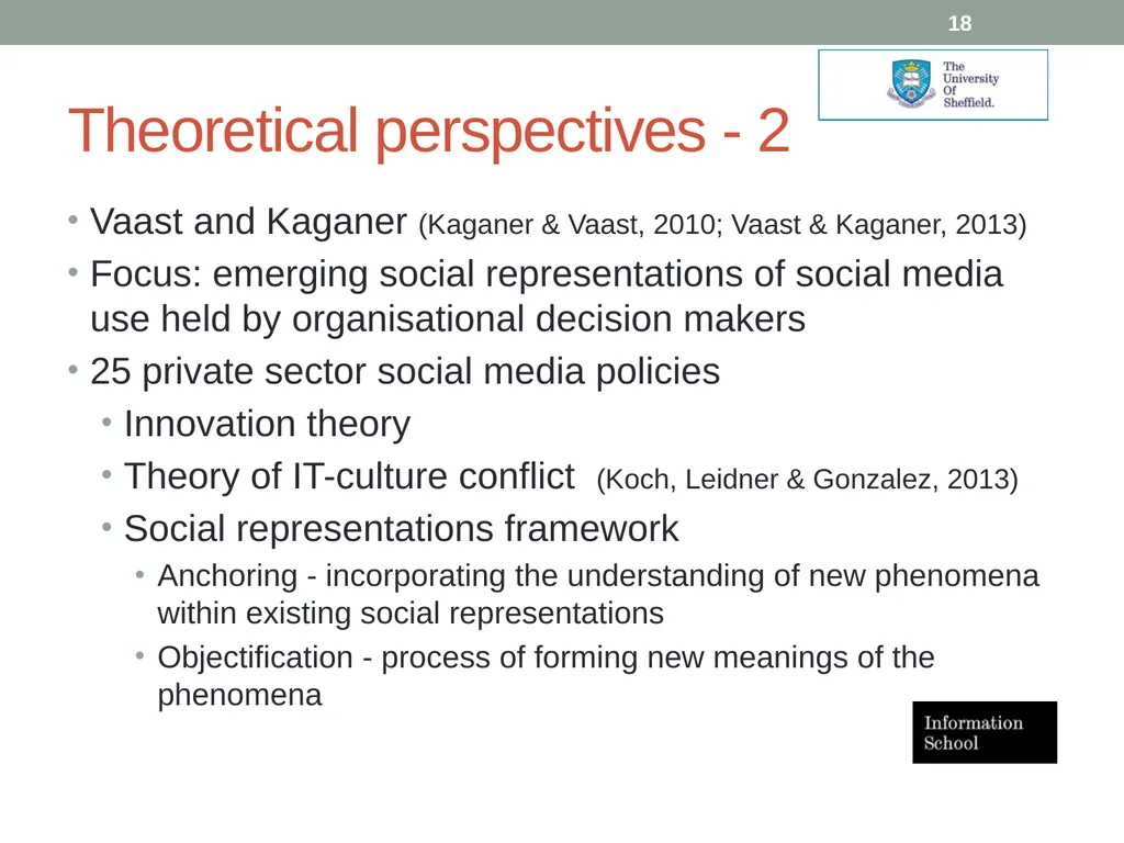 Social media applications within the NHS: role and - slide 18 of 23