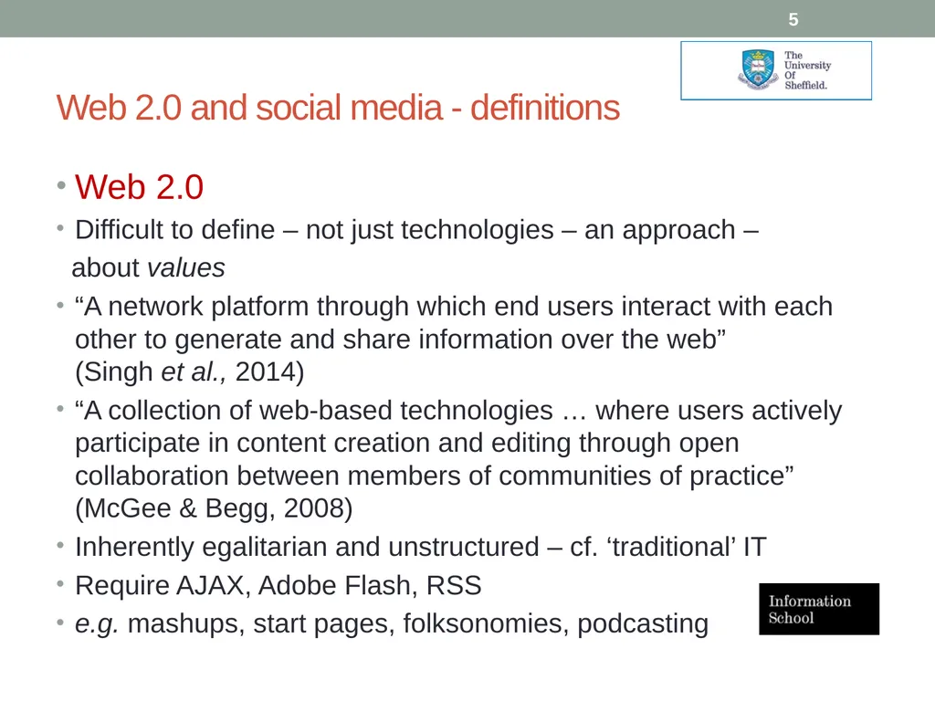 Social media applications within the NHS: role and - slide 5 of 23