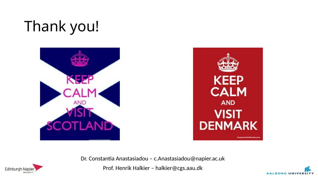 Organising tourist destinations in Scotland and - slide 10 of 10