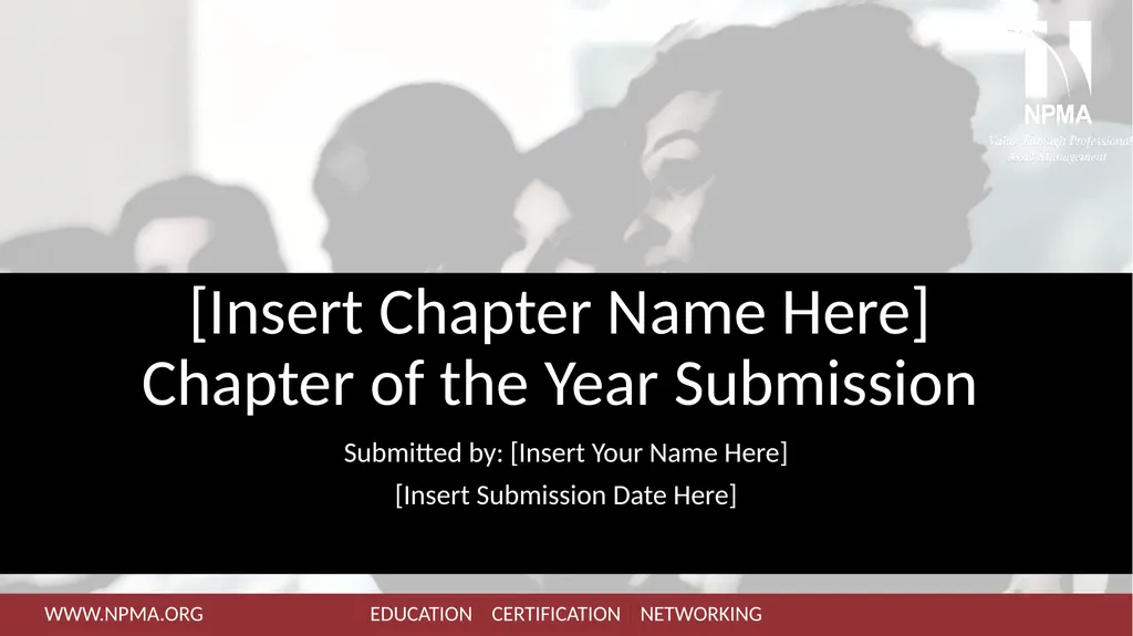 [Insert Chapter Name Here] Chapter of the Year