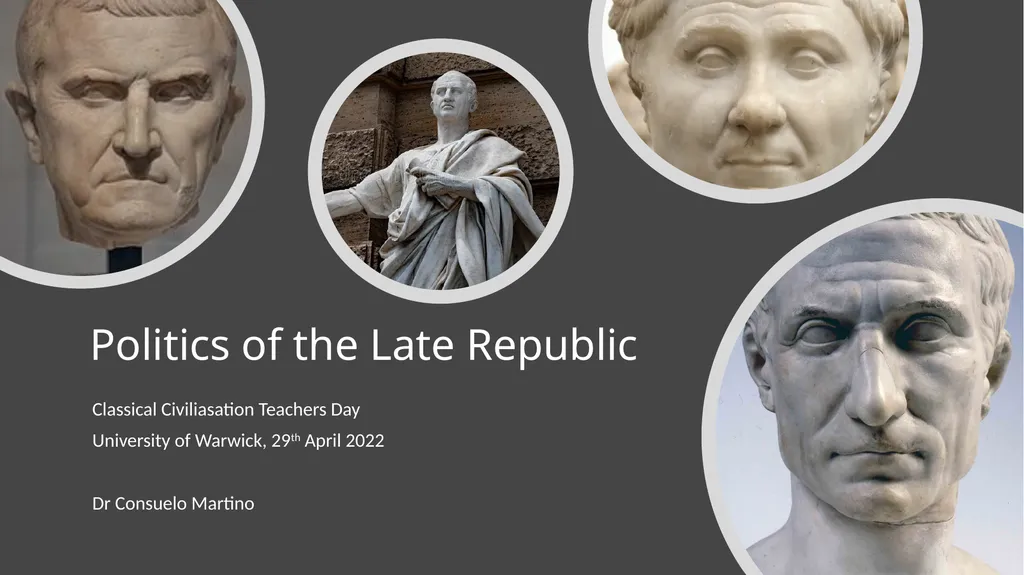 Politics of the Late Republic Classical