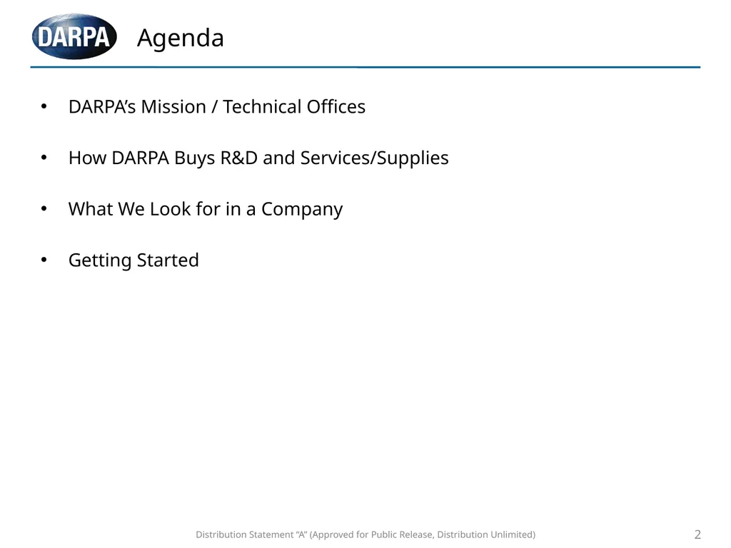 Distribution Statement “A” (Approved for Public - slide 2 of 8
