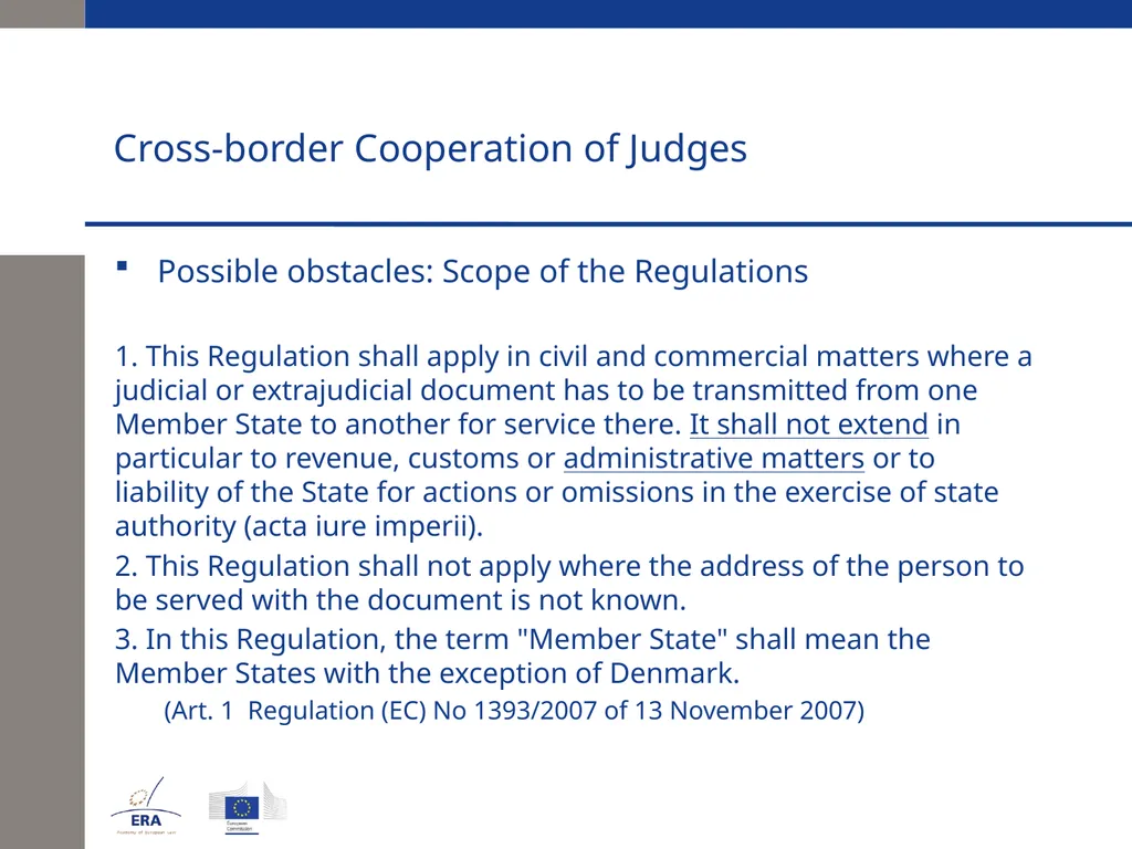 Cross-border Cooperation of Judges Andrej Kmecl - slide 14 of 23