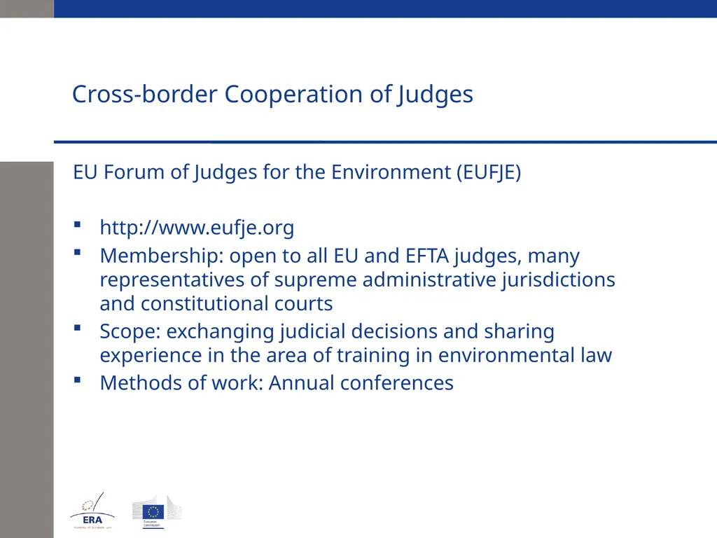 Cross-border Cooperation of Judges Andrej Kmecl - slide 20 of 23