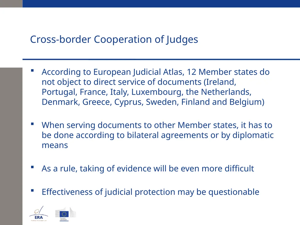 Cross-border Cooperation of Judges Andrej Kmecl - slide 9 of 23