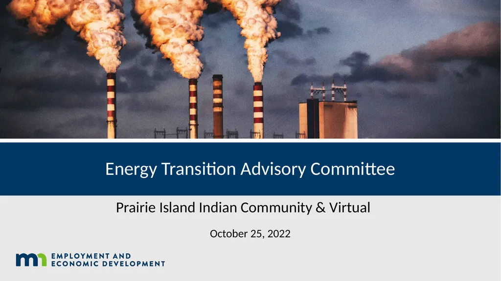 Energy Transition Advisory Committee Prairie - slide 1 of 26