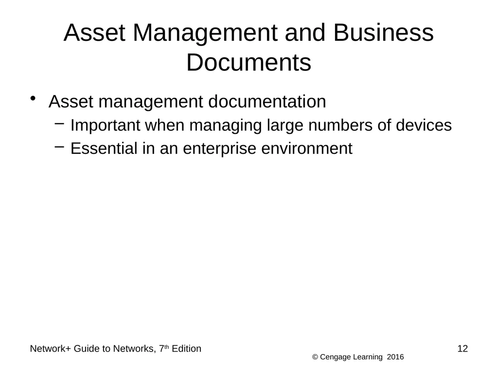 Network+ Guide to Networks 7th Edition Chapter 12 - slide 12 of 46