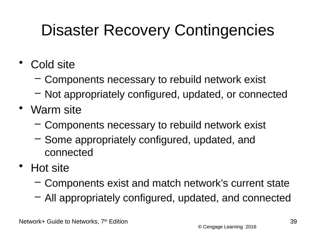 Network+ Guide to Networks 7th Edition Chapter 12 - slide 39 of 46