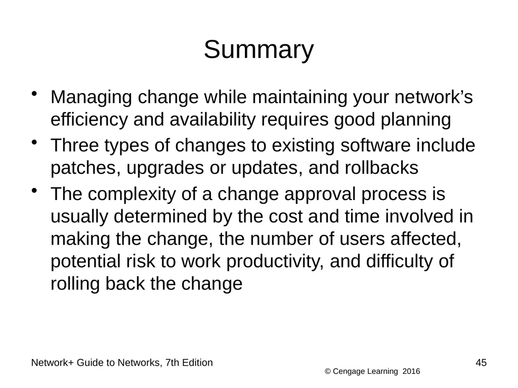 Network+ Guide to Networks 7th Edition Chapter 12 - slide 45 of 46