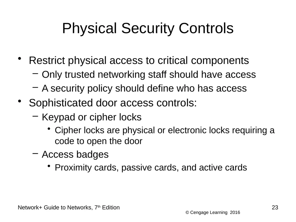 Network+ Guide to Networks 7th Edition Chapter 12 - slide 23 of 46