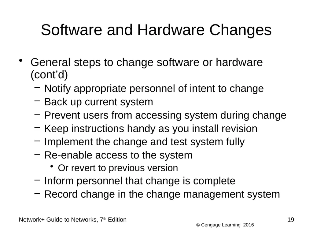 Network+ Guide to Networks 7th Edition Chapter 12 - slide 19 of 46