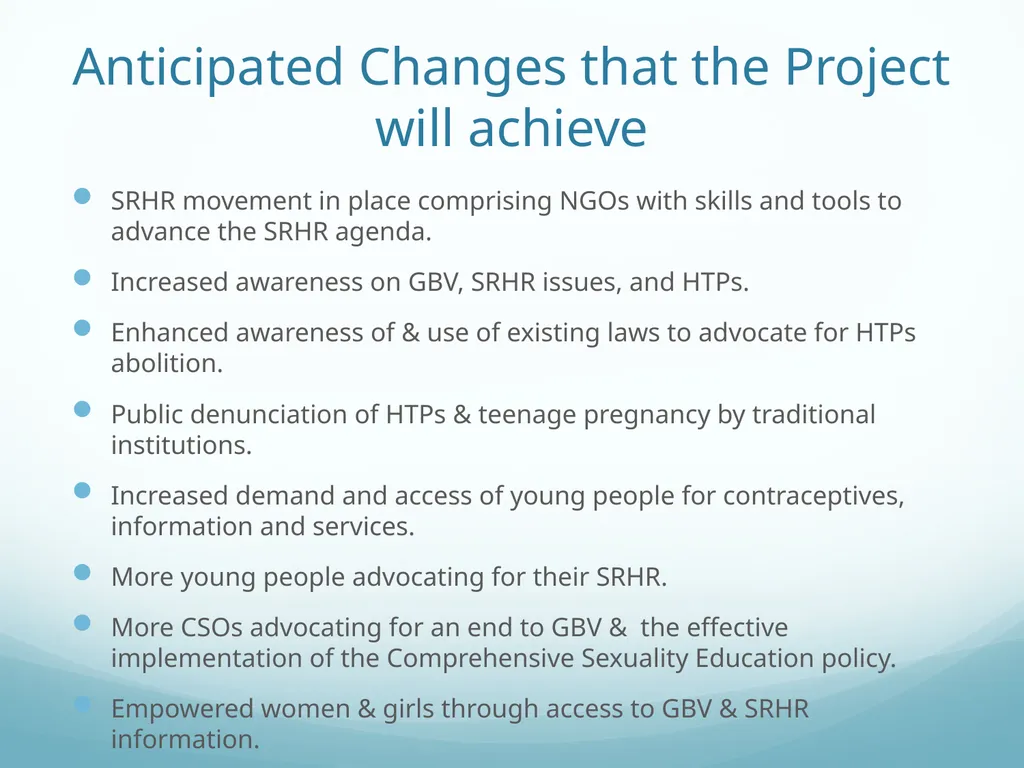 Building Bridges to End GBV & Increase Young - slide 20 of 39
