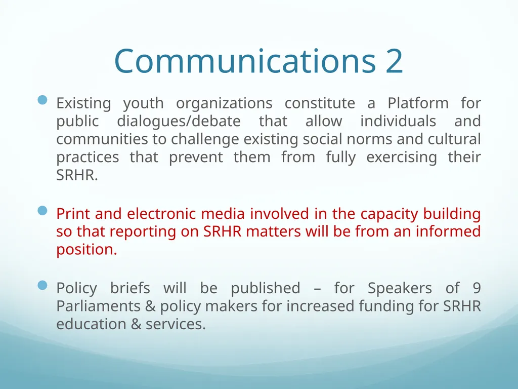Building Bridges to End GBV & Increase Young - slide 14 of 39