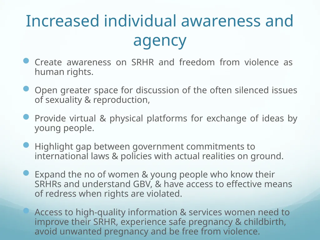 Building Bridges to End GBV & Increase Young - slide 23 of 39
