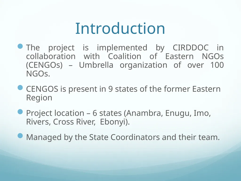 Building Bridges to End GBV & Increase Young - slide 2 of 39