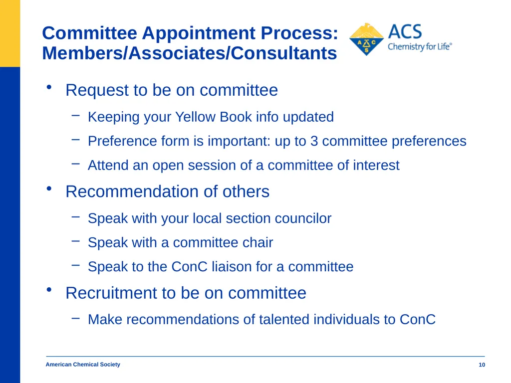 American Chemical Society Diversifying ACS - slide 10 of 11