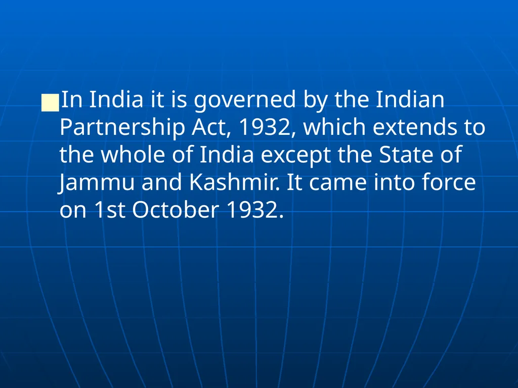 SYBCOM & FYBMS INDIAN PARTNERSHIP ACT, 1932 A - slide 3 of 60