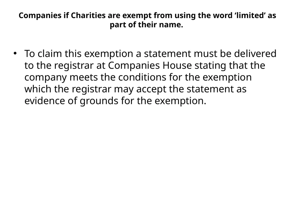 Lecture 3: Introduction to Company Law and - slide 29 of 38