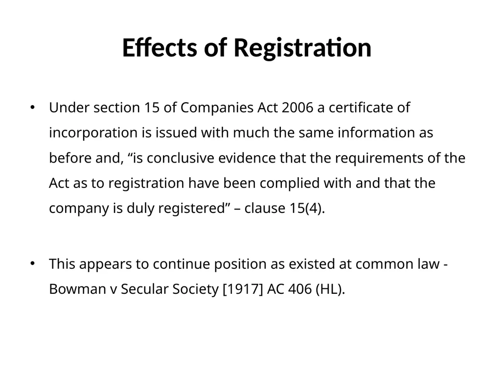 Lecture 3: Introduction to Company Law and - slide 22 of 38