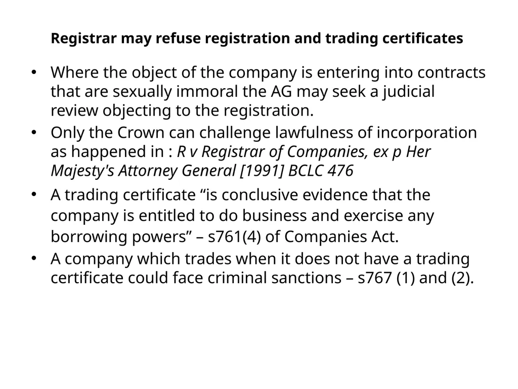 Lecture 3: Introduction to Company Law and - slide 24 of 38