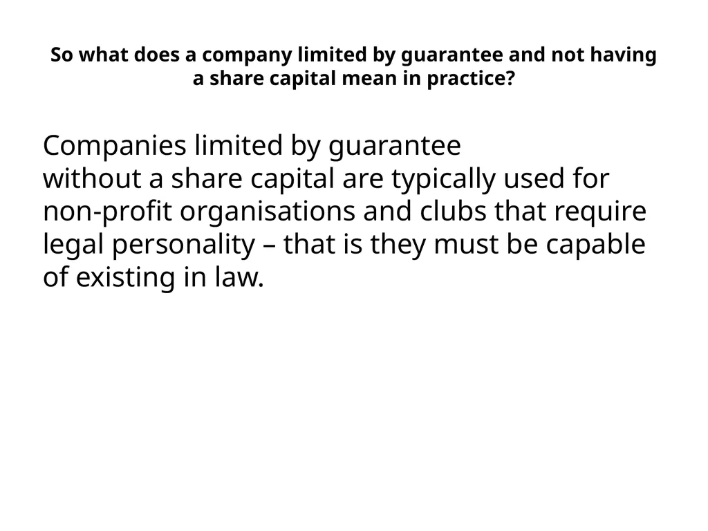 Lecture 3: Introduction to Company Law and - slide 27 of 38