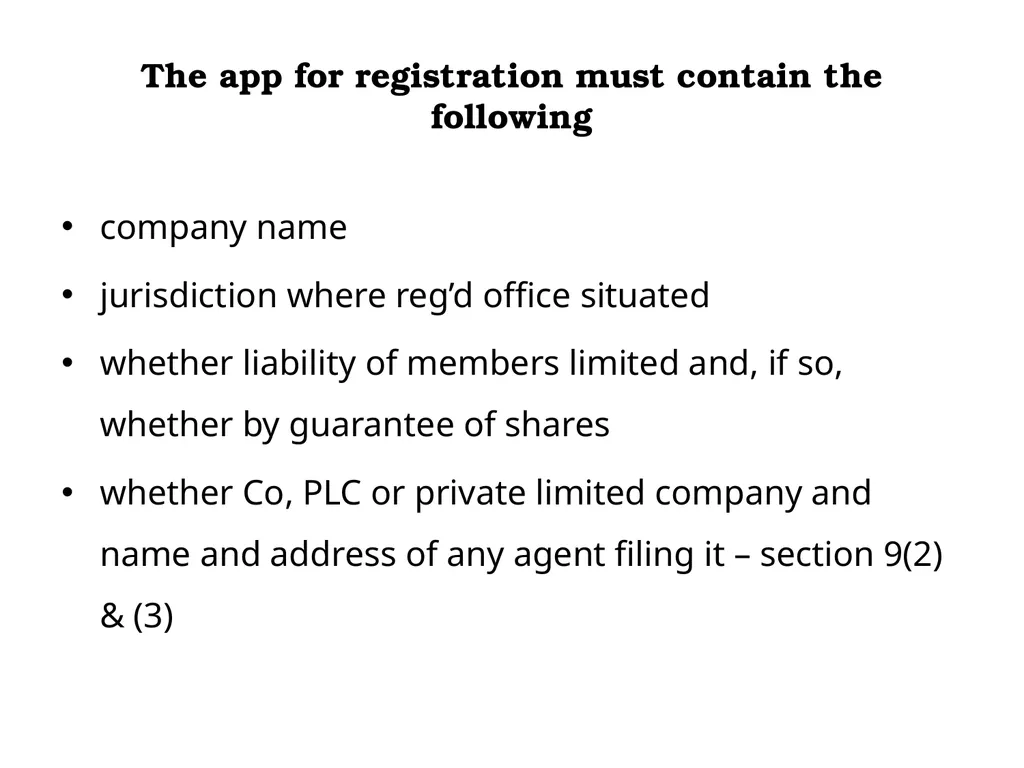 Lecture 3: Introduction to Company Law and - slide 21 of 38
