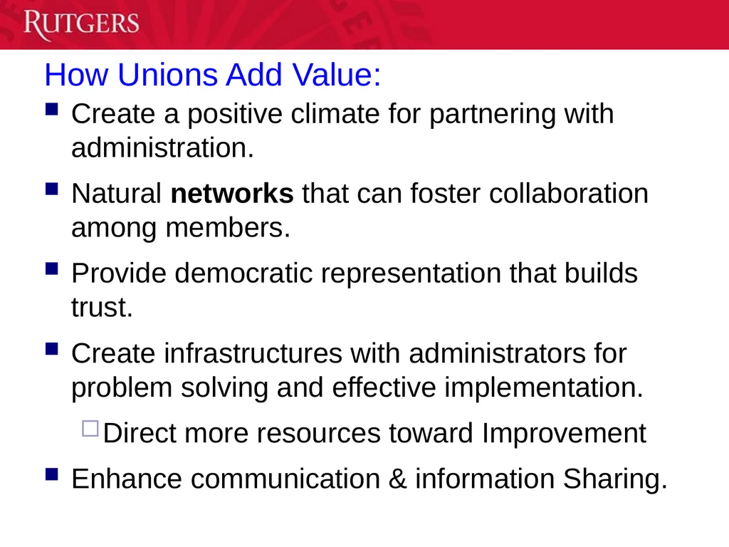 Labor-Management Collaboration: Impact on Student - slide 21 of 39
