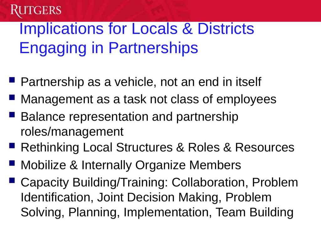 Labor-Management Collaboration: Impact on Student - slide 22 of 39