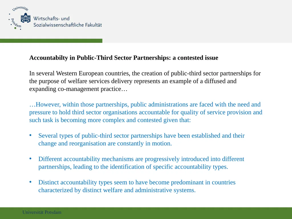 Co-Management and Accountability in Welfare - slide 3 of 16