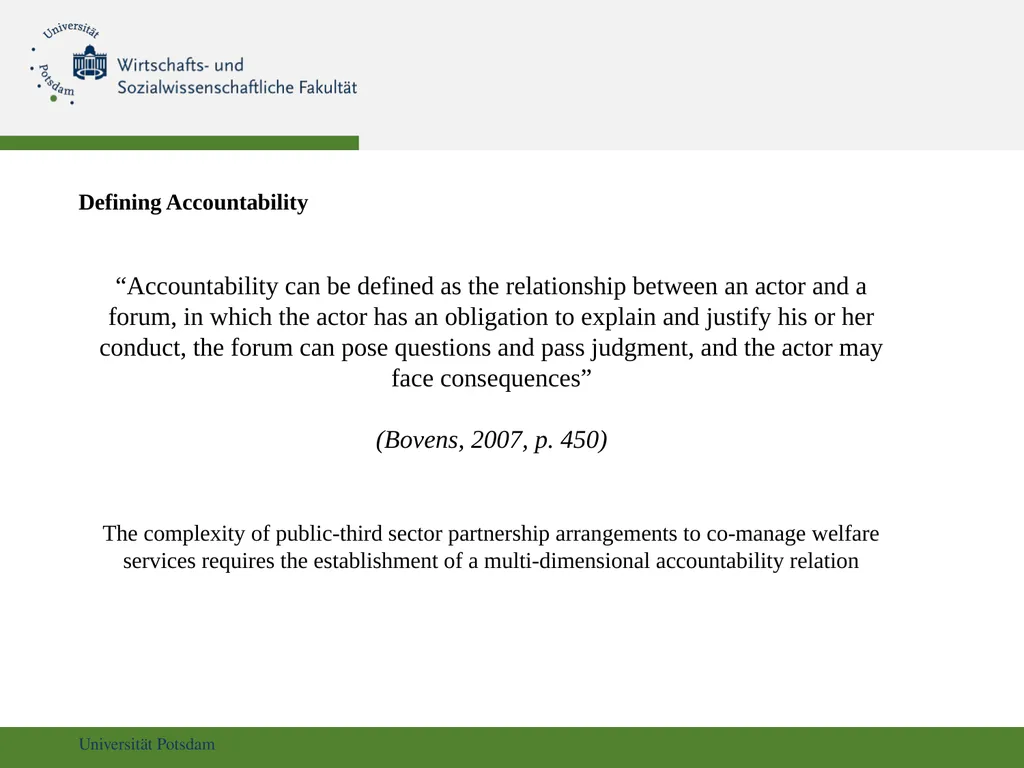 Co-Management and Accountability in Welfare - slide 8 of 16