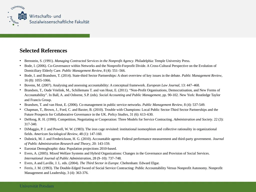 Co-Management and Accountability in Welfare - slide 14 of 16