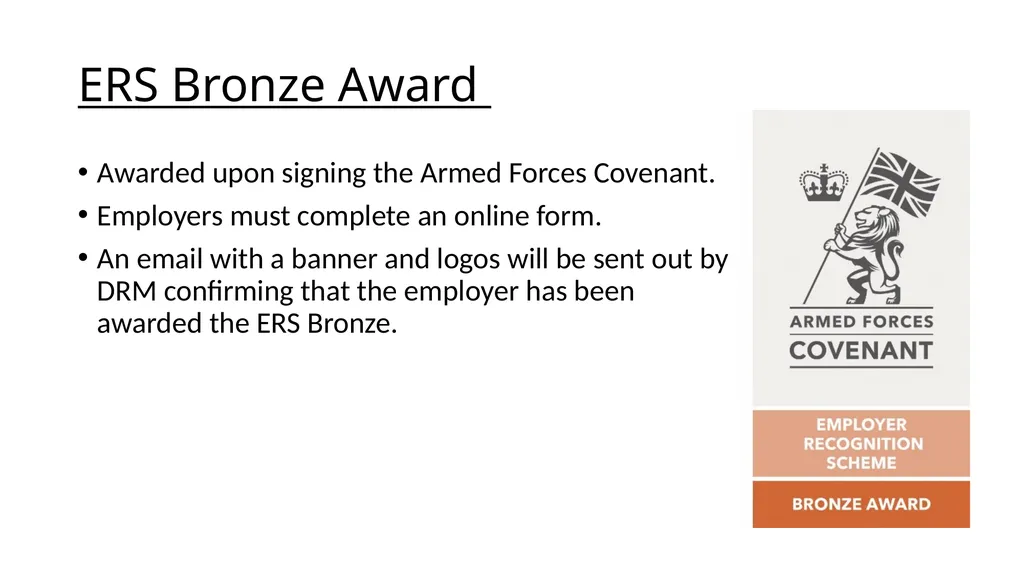 The Armed Forces Covenant and the Employer - slide 14 of 22