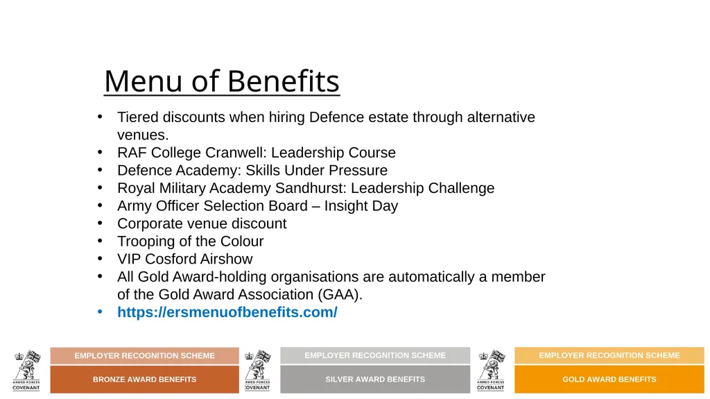 The Armed Forces Covenant and the Employer - slide 20 of 22