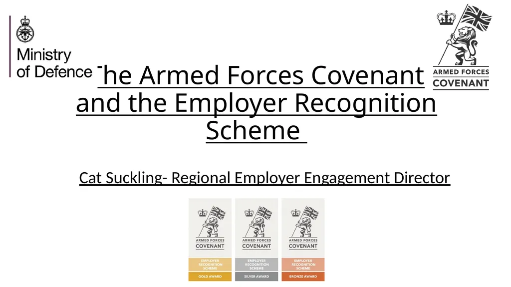 The Armed Forces Covenant and the Employer - slide 1 of 22