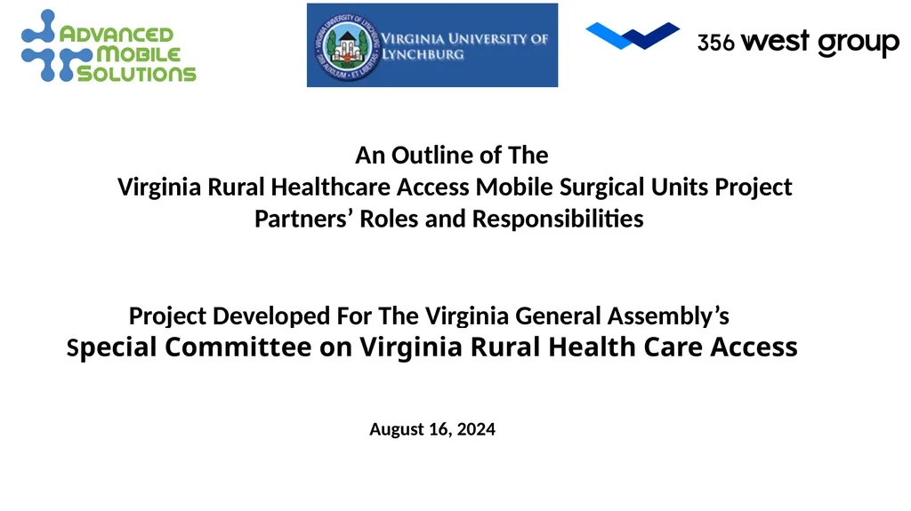 Advanced Mobile Solutions Presenting to: Special - slide 1 of 5