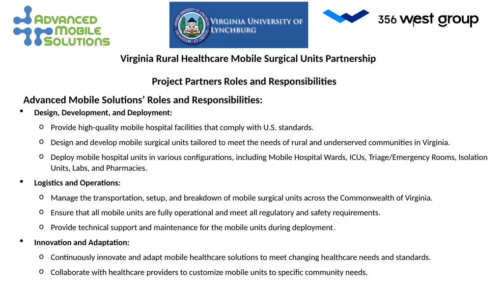 Advanced Mobile Solutions Presenting to: Special - slide 2 of 5