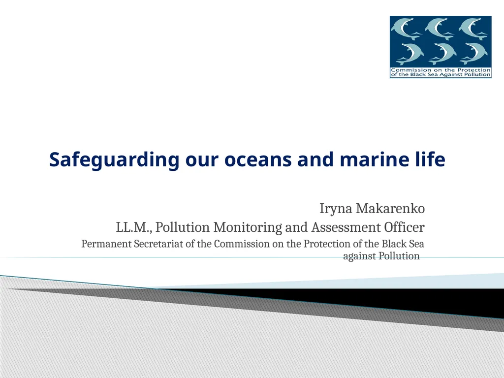 Safeguarding our oceans and marine life Iryna
