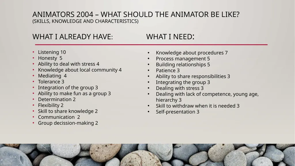 Capacity building What is needed to form and - slide 17 of 33