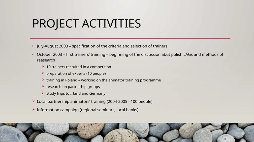 Capacity building What is needed to form and - slide 4 of 33