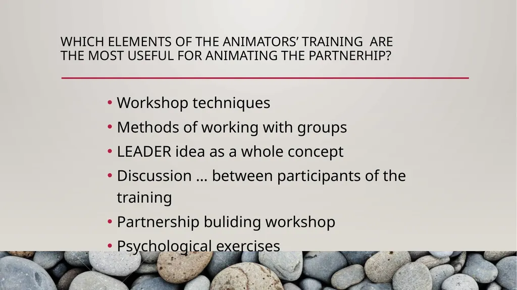 Capacity building What is needed to form and - slide 18 of 33