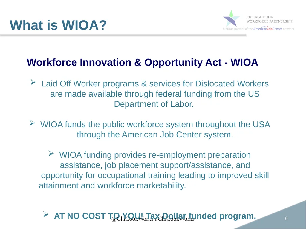 May 7, 2019 WIOA RAPID RESPONSE WEBINAR Workforce - slide 9 of 20