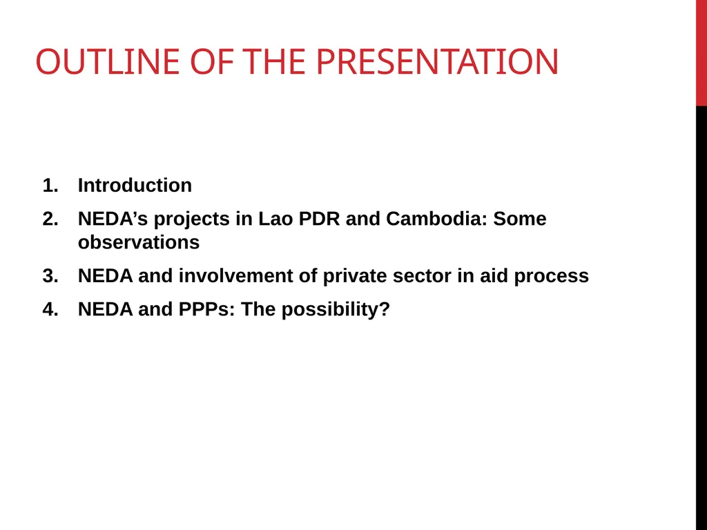 Aid effectiveness and public-private partnership: - slide 3 of 22