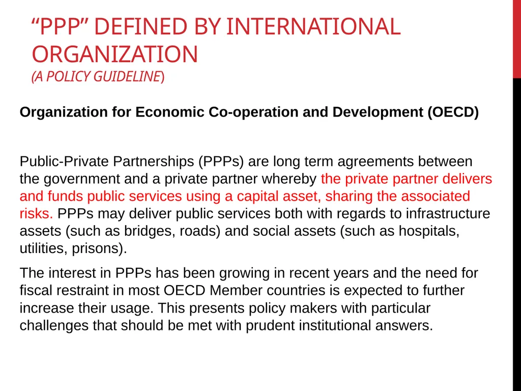 Aid effectiveness and public-private partnership: - slide 15 of 22