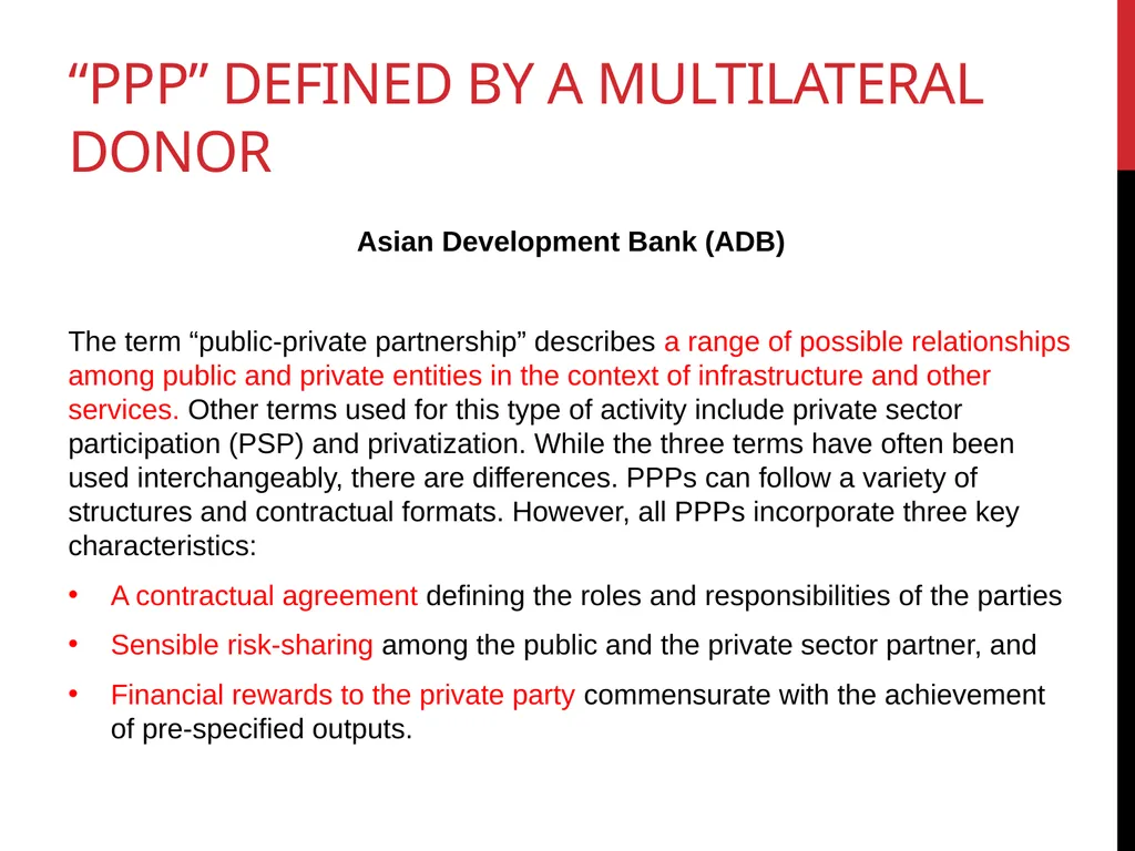 Aid effectiveness and public-private partnership: - slide 16 of 22